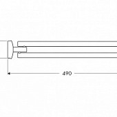 Полотенцедержатель 42 см Axor MoNDARO 41020000