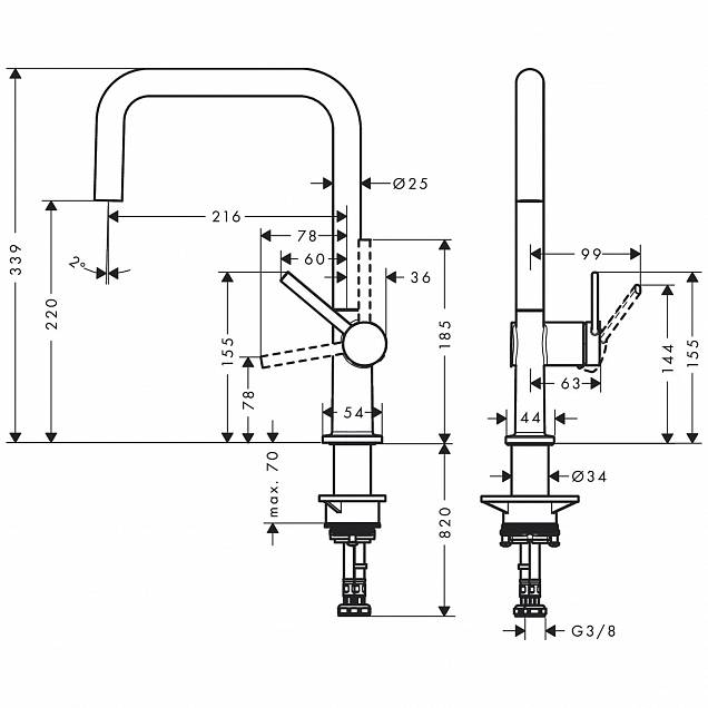 Фотография товара Hansgrohe Talis M54 72844670