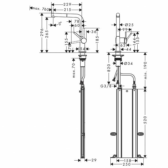 Фотография товара Hansgrohe Talis M54 72809800