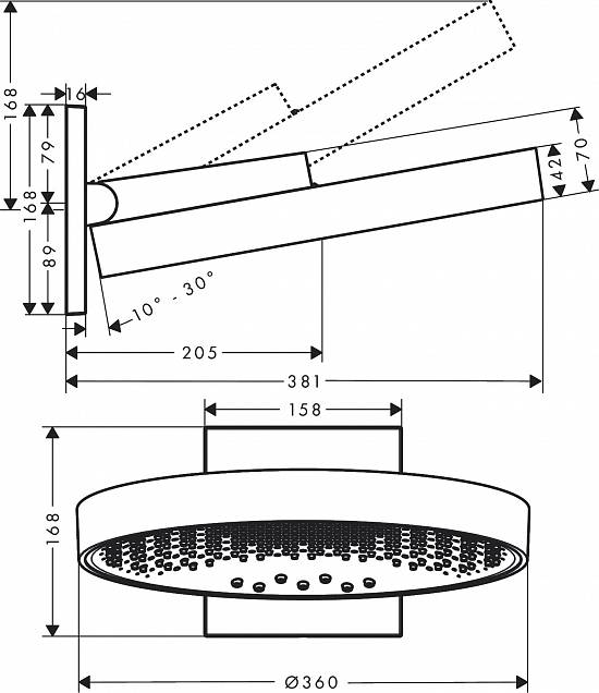 Фотография товара Hansgrohe Rainfinity 26234670