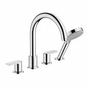 Смеситель на борт ванны с гарнитуром, Hansgrohe Vernis Shape 71459000