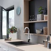 Смеситель для кухни, поворотный излив, под сталь Hansgrohe Focus M43 71812800