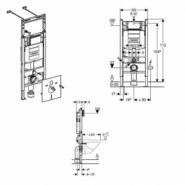 Фотография товара Geberit Set 500.362.TC.I