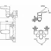 Смеситель для душа Bravat Pure F9105161C-01