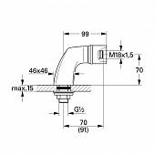 Крепеж для вертикального монтажа Grohe 46121000