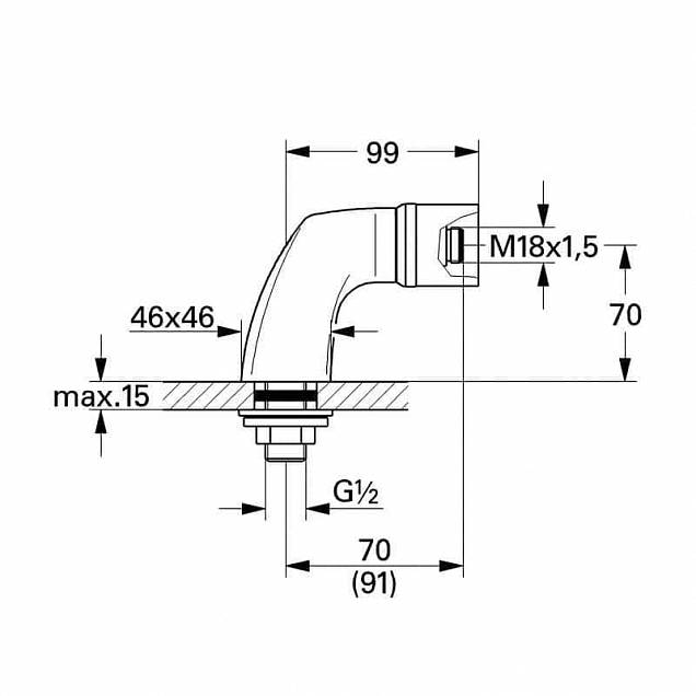 Фотография товара Grohe Без дизайн линии 46121000Gr