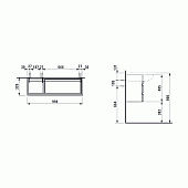 Тумба для раковины Laufen Alessi one 4.2452.0.097.630.1