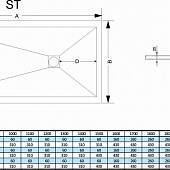 Душевой поддон 80х120 см, серый, RGW Stone Tray ST-0128G 16152812-02