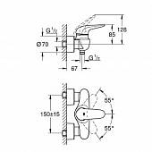 Смеситель для душа Grohe Eurostyle 23722003