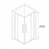 Душевой уголок 100х100 см, черный, стекло прозрачное, RGW Stilvoll SV-33B 06323300-14
