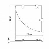 Полочка 29 см WasserKraft K-533