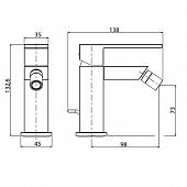 Смеситель для биде M&Z Lauren LRN00301