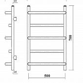 Полотенцесушитель водяной 50х70, Domoterm Орфей П5 500*700