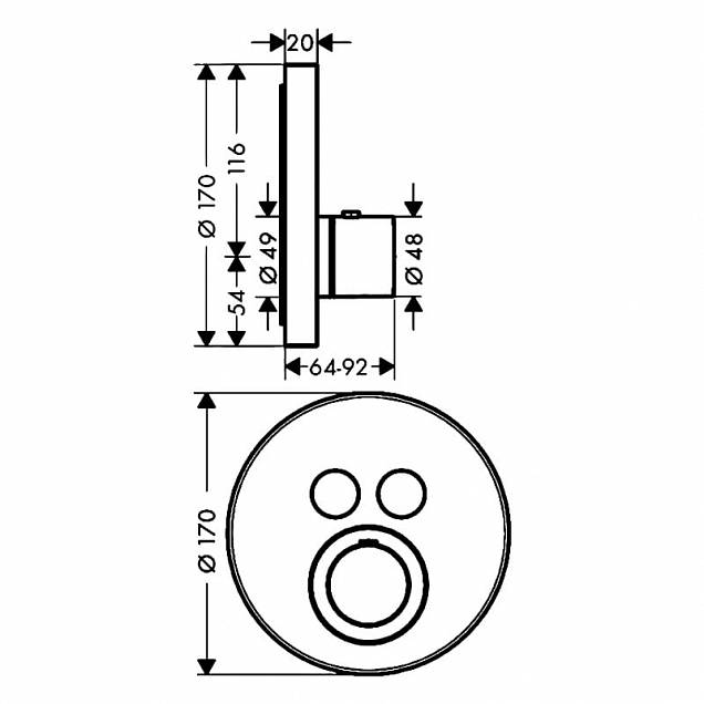 Фотография товара Hansgrohe ShowerSelect S 36723000