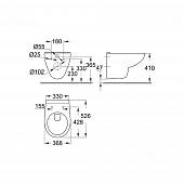 Унитаз чаша Grohe Bau Ceramic 39491000