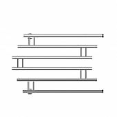 Полотенцесушитель водяной 50х80, хром НИКА ПМ4