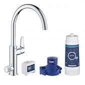 Смеситель для мойки в комплекте с фильтром Grohe Blue Pure BauCurve 30385000