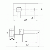 Смеситель для раковины Migliore Kvant ML.KVT-2745.CR