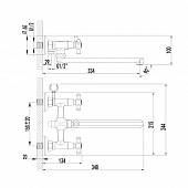 Смеситель для ванны с душевым набором Lemark Contour LM7451C