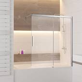 Шторка на ванну 120 см, стекло прозрачное, RGW Screens SC-43 34114312-11