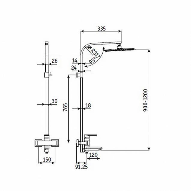 Фотография товара RGW Shower Panels 30140130-01