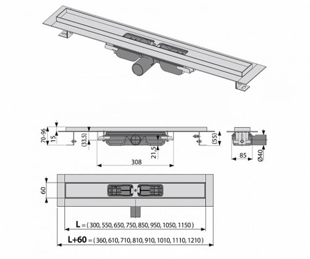 Фотография товара Alcaplast Low APZ101-300