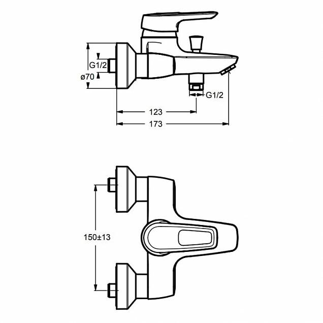 Фотография товара Ideal Standard Ceramix Blue   B9490AA