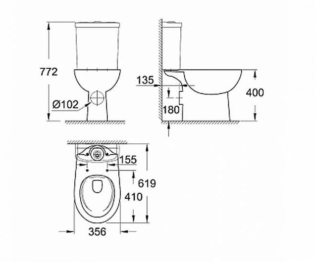 Фотография товара Grohe Bau Ceramic 39349000Gr