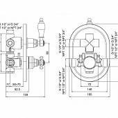 Термостат Cezares Elite ELITE-VDIM2-T-02-Bi