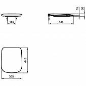 Сидение c крышкой T318201 Ideal Standard Esedra