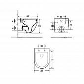 Унитаз подвесной безободковый Rimless c сиденьем SoftClose, AQUAme AQM2002MGR