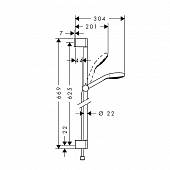 Душевой гарнитур Hansgrohe Croma Select E 26581400