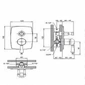 Смеситель для ванны (2в1), бронза Margaroli Classica RU1008AA01BR