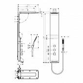 Душевая система Hansgrohe Raindance Lift 180 2jet EcoSmart 9 л/ мин 27003400