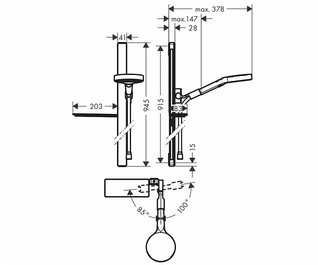 Фотография товара Hansgrohe Rainfinity 27672000