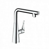 Смеситель для кухни, хром, Hansgrohe Metris Select 14847000