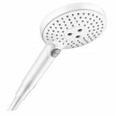 Душевая лейка, 120 мм, 3 струи, белая, Hansgrohe Raindance Select S 26531700