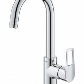 Смеситель для раковины, размер L, EcoJoy, рычажный донный клапан Grohe BauLoop 23763001