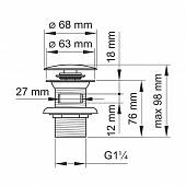 Донный клапан WasserKraft A046