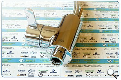 Смеситель для мойки Grohe Eurosmart Cosmopolitan 32843000 место крепления излива