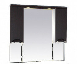 Шкаф-зеркало 105 см, венге, Misty Глория 105 П-Гло02105-03Св
