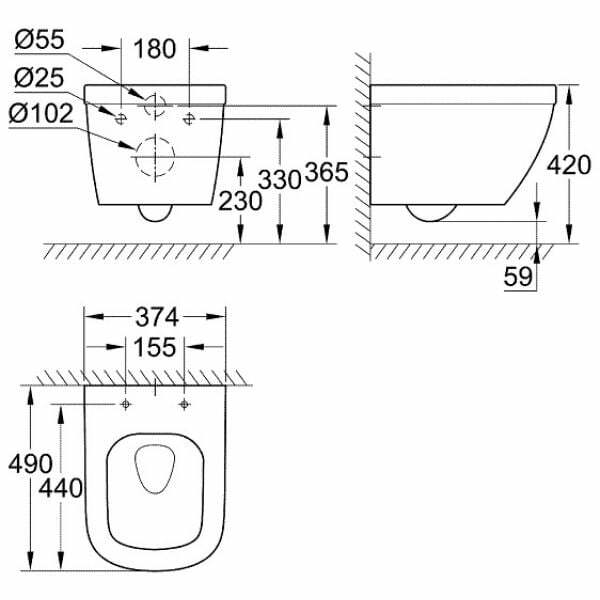 Фотография товара Grohe Euro Ceramic 39206000Gr