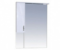 Шкаф-зеркало 65 см, белый, левый, Misty Сицилия 65 L П-Сиц04065-011СвЛ