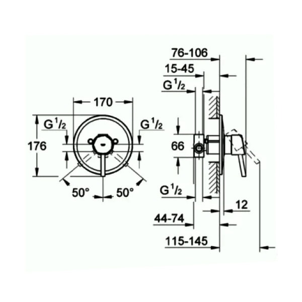 Фотография товара Grohe Eurodisc   19549001Gr