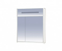 Шкаф-зеркало 65 см, белый зеркальный, Misty Джулия 65 Л-Джу04065-0110