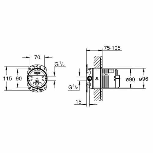 Фотография товара Grohe No design line Grohe 26483000Gr