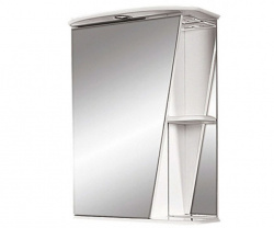 Шкаф-зеркало 55 см, белый, левый, Misty Бриз 55 L Э-Брз02055-01СвЛ