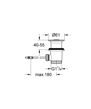 Фотография товара Grohe No design line Grohe 28910000Gr