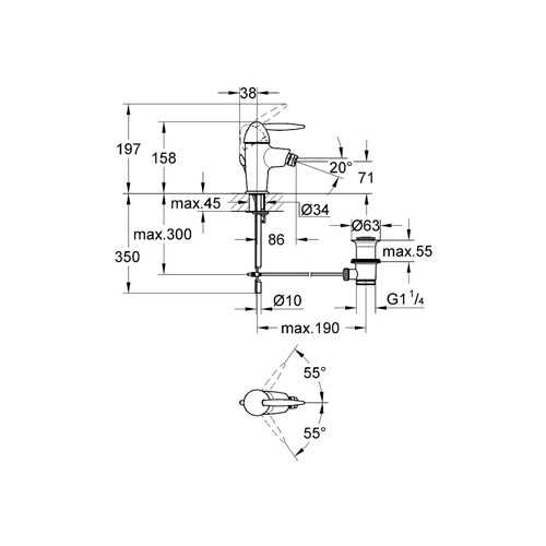 Фотография товара Grohe Eurofresh 32396000Gr