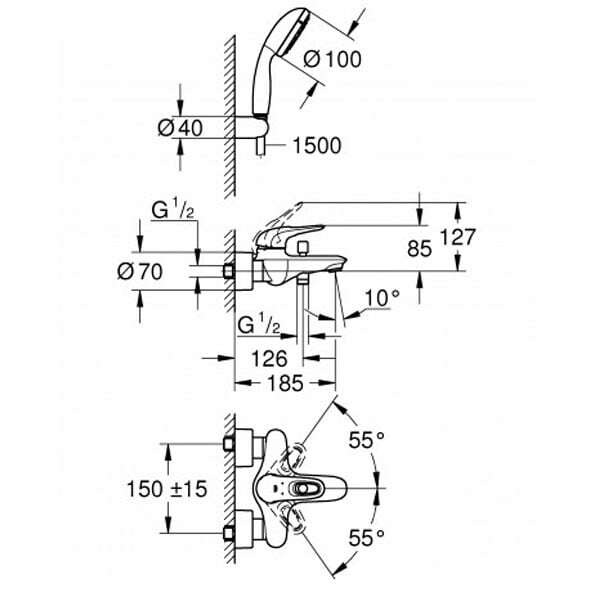 Фотография товара Grohe Eurostyle   3359230AGr